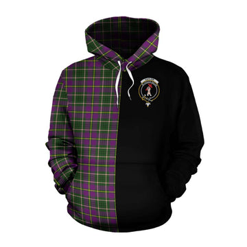 Taylor (Tailylour) Tartan Cotton Hoodie with Family Crest and Half Of Me Style