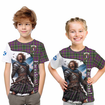 Taylor (Tailylour) Crest Tartan Kid T-Shirt Inspired by the Freedom of Scottish Warrior