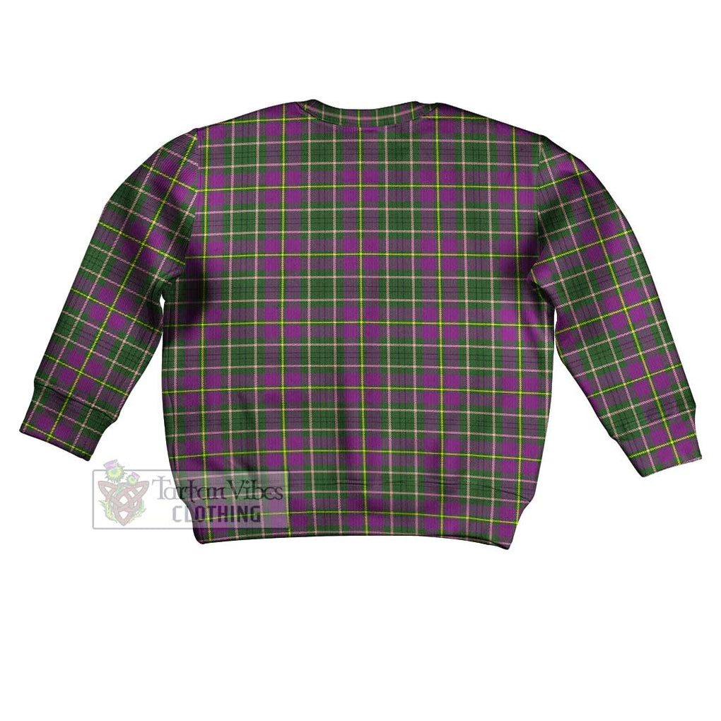 Tartan Vibes Clothing Taylor (Tailylour) Tartan Kid Ugly Sweater with Family Crest