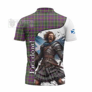 Taylor (Tailylour) Crest Tartan Zipper Polo Shirt Inspired by the Freedom of Scottish Warrior