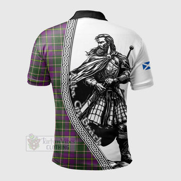 Taylor (Tailylour) Tartan Clan Crest Polo Shirt with Highlander Warrior Celtic Style