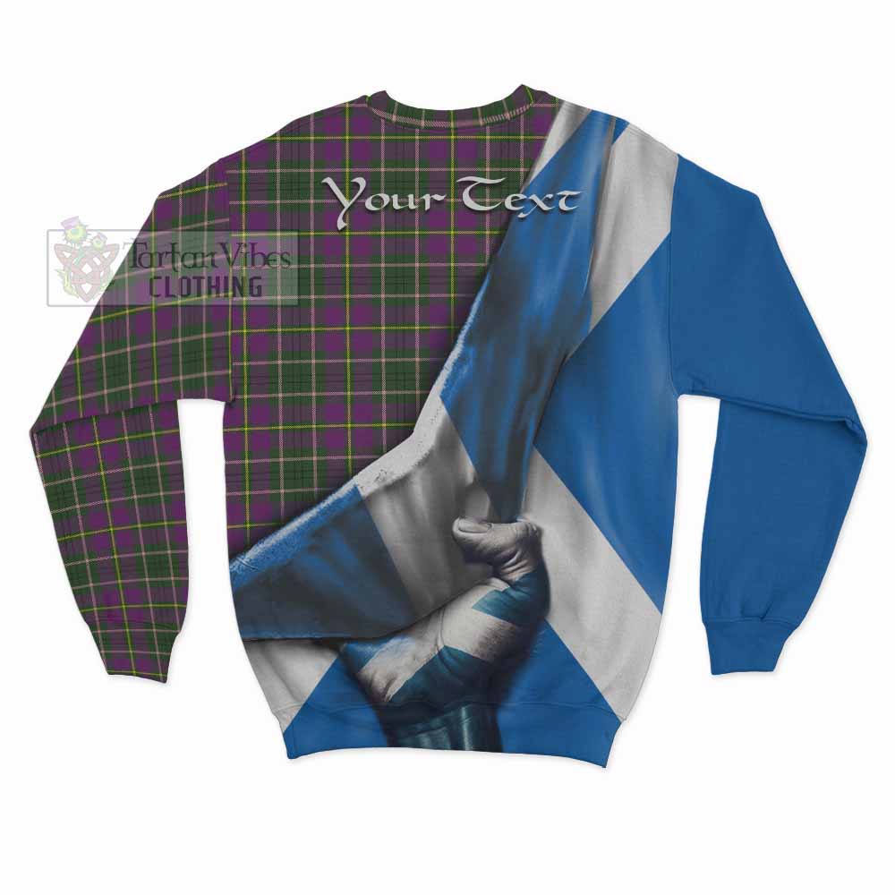 Tartan Vibes Clothing Taylor (Tailylour) Tartan Sweatshirt with Family Crest Scotland Patriotic Style