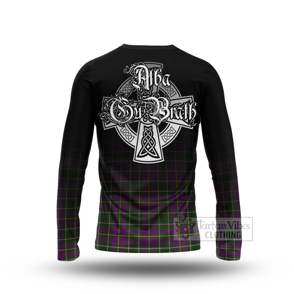 Tartan Vibes Clothing Taylor (Tailylour) Tartan Long Sleeve T-Shirt Featuring Alba Gu Brath Family Crest Celtic Inspired