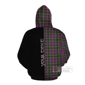 Taylor (Tailylour) Tartan Cotton Hoodie with Family Crest and Half Of Me Style