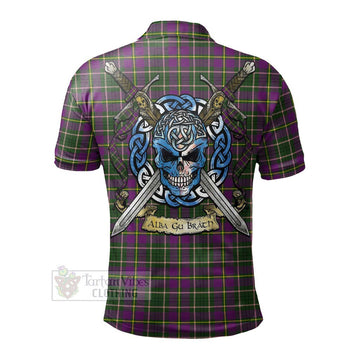 Taylor (Tailylour) Tartan Polo Shirt with Family Crest Celtic Skull Style