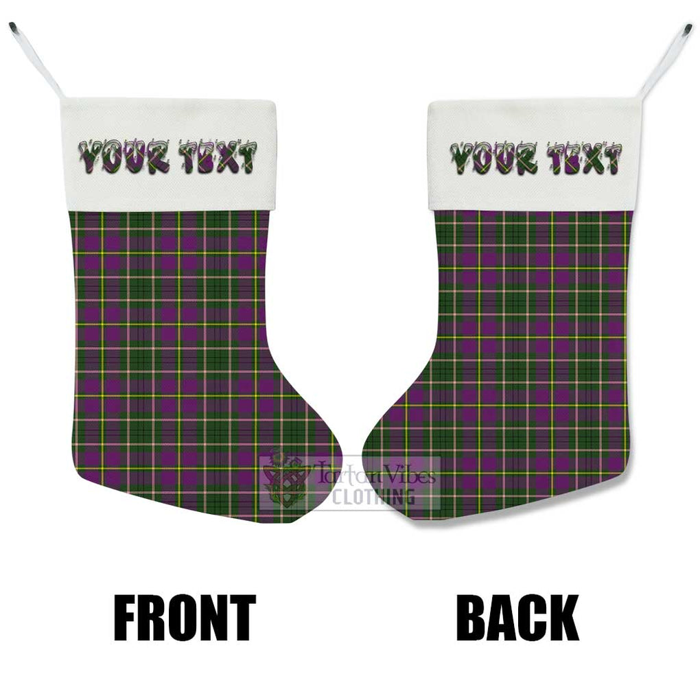 Tartan Vibes Clothing Taylor (Tailylour) Tartan Christmas Stocking with Personalized Text