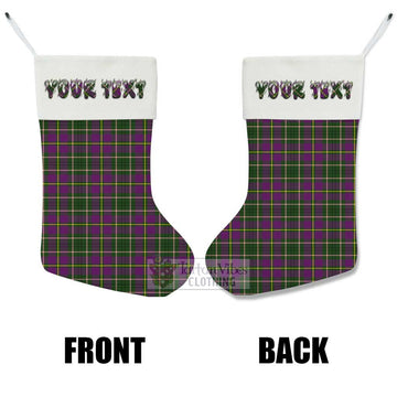 Taylor (Tailylour) Tartan Christmas Stocking with Personalized Text