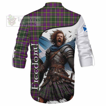 Taylor (Tailylour) Crest Tartan Ghillie Kilt Shirt Inspired by the Freedom of Scottish Warrior