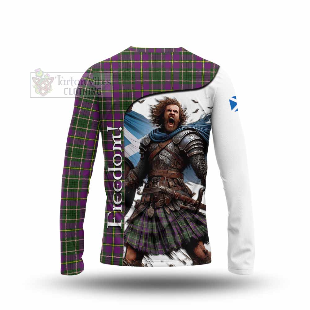 Tartan Vibes Clothing Taylor (Tailylour) Crest Tartan Long Sleeve T-Shirt Inspired by the Freedom of Scottish Warrior