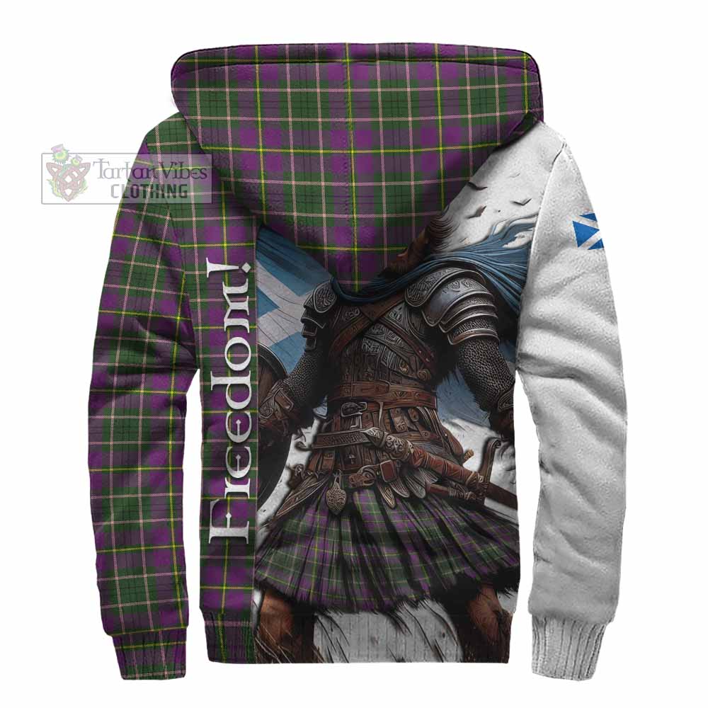 Tartan Vibes Clothing Taylor (Tailylour) Crest Tartan Sherpa Hoodie Inspired by the Freedom of Scottish Warrior