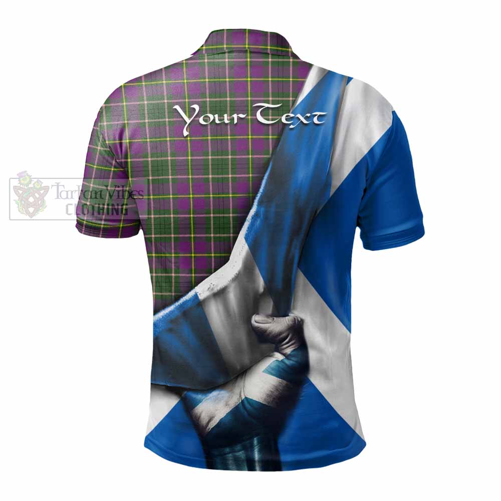 Tartan Vibes Clothing Taylor (Tailylour) Tartan Polo Shirt with Family Crest Scotland Patriotic Style