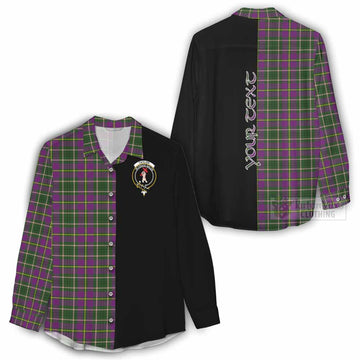 Taylor (Tailylour) Tartan Women's Casual Shirt with Family Crest and Half Of Me Style