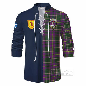 Taylor (Tailylour) Tartan Ghillie Kilt Shirt Alba with Scottish Lion Royal Arm Half Style