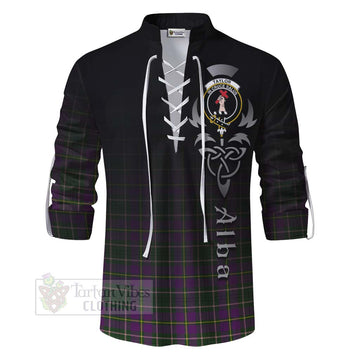 Taylor (Tailylour) Tartan Ghillie Kilt Shirt Featuring Alba Gu Brath Family Crest Celtic Inspired