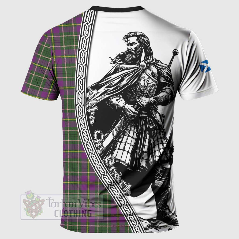 Tartan Vibes Clothing Taylor (Tailylour) Tartan Clan Crest T-Shirt with Highlander Warrior Celtic Style