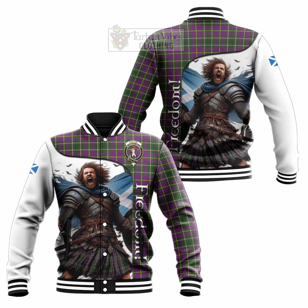 Tartan Vibes Clothing Taylor (Tailylour) Crest Tartan Baseball Jacket Inspired by the Freedom of Scottish Warrior