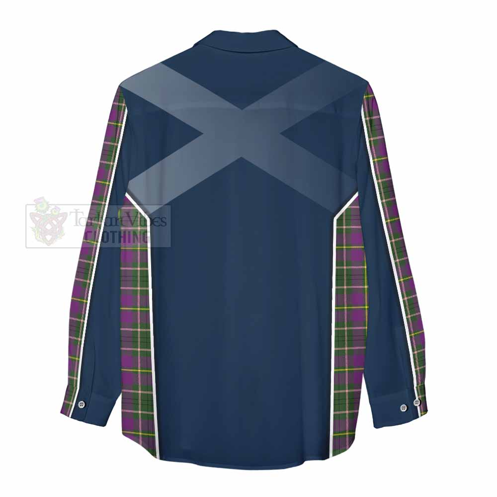 Tartan Vibes Clothing Taylor (Tailylour) Tartan Women's Casual Shirt with Family Crest and Lion Rampant Vibes Sport Style