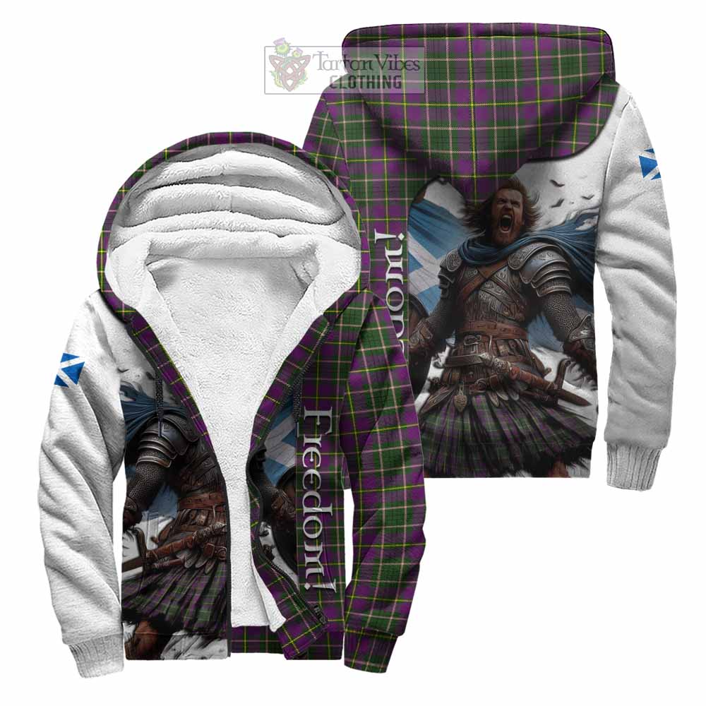 Tartan Vibes Clothing Taylor (Tailylour) Crest Tartan Sherpa Hoodie Inspired by the Freedom of Scottish Warrior