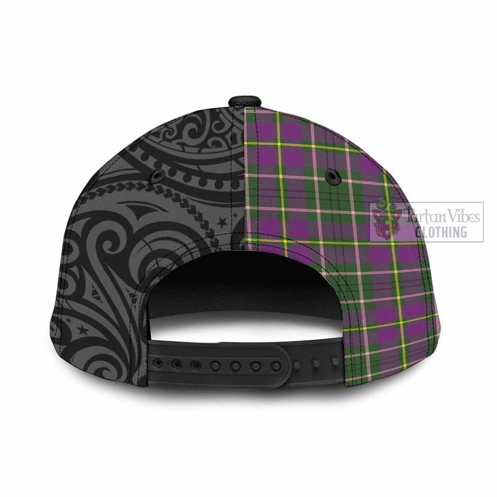 Tartan Vibes Clothing Taylor (Tailylour) Tartan Classic Cap with New Zealand Silver Fern Half Style