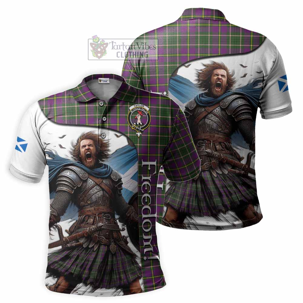 Tartan Vibes Clothing Taylor (Tailylour) Crest Tartan Polo Shirt Inspired by the Freedom of Scottish Warrior