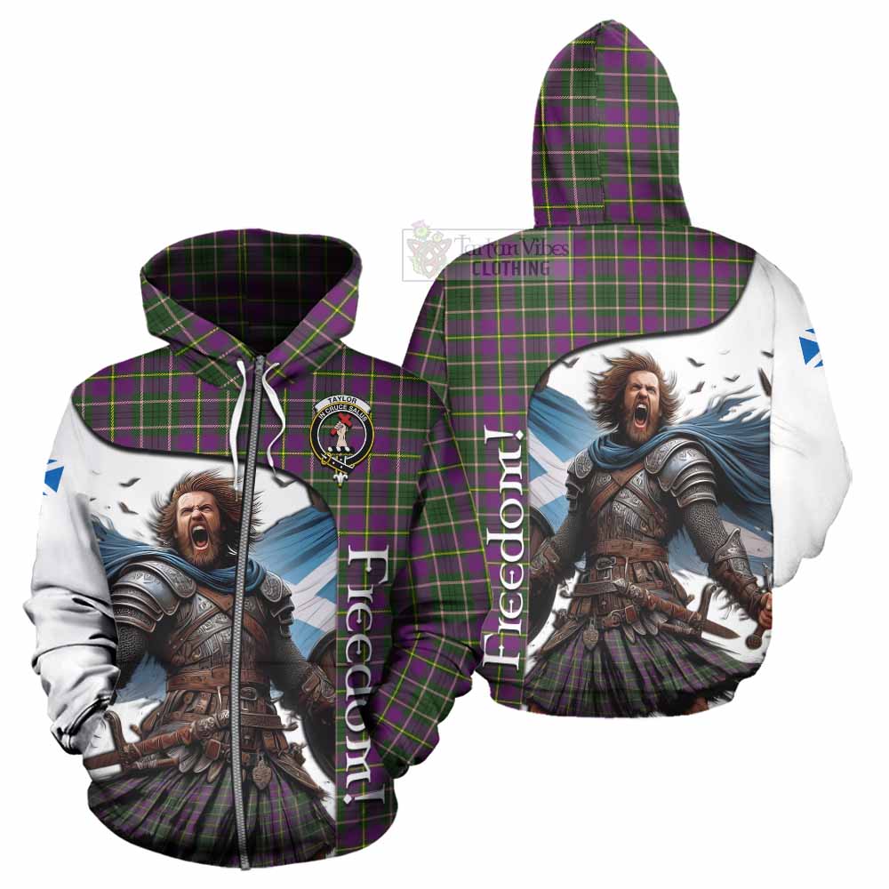 Tartan Vibes Clothing Taylor (Tailylour) Crest Tartan Hoodie Inspired by the Freedom of Scottish Warrior