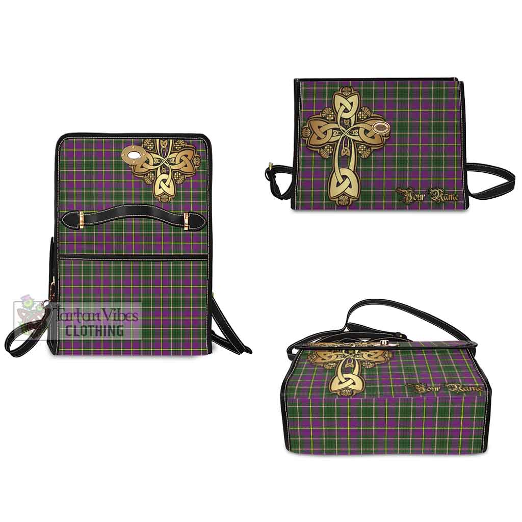 Tartan Vibes Clothing Taylor (Tailylour) Tartan Waterproof Canvas Bag Golden Thistle Celtic Cross Style