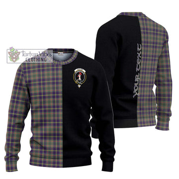 Taylor Weathered Tartan Ugly Sweater with Family Crest and Half Of Me Style