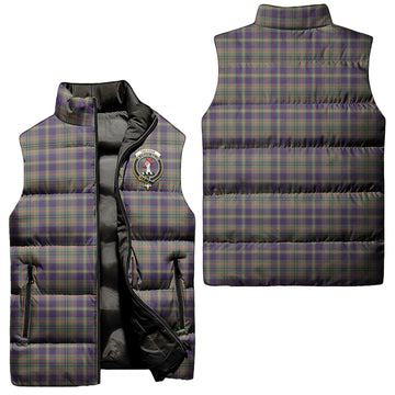 Taylor Weathered Tartan Sleeveless Puffer Jacket with Family Crest