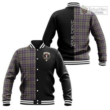 Taylor Weathered Tartan Baseball Jacket with Family Crest and Half Of Me Style