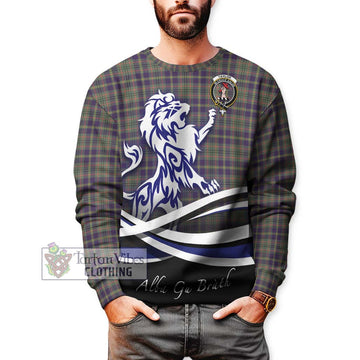 Taylor Weathered Tartan Sweatshirt with Alba Gu Brath Regal Lion Emblem