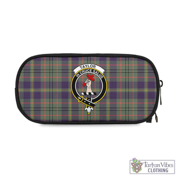 Taylor Weathered Tartan Pen and Pencil Case with Family Crest