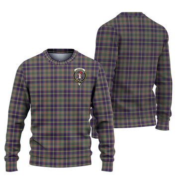 Taylor Weathered Tartan Ugly Sweater with Family Crest