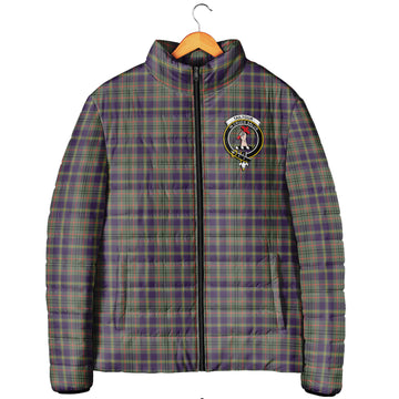 Taylor Weathered Tartan Padded Jacket with Family Crest