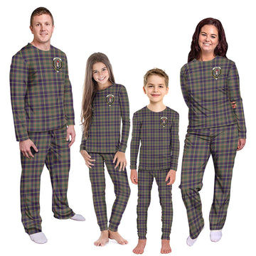 Taylor Weathered Tartan Pajamas Family Set with Family Crest