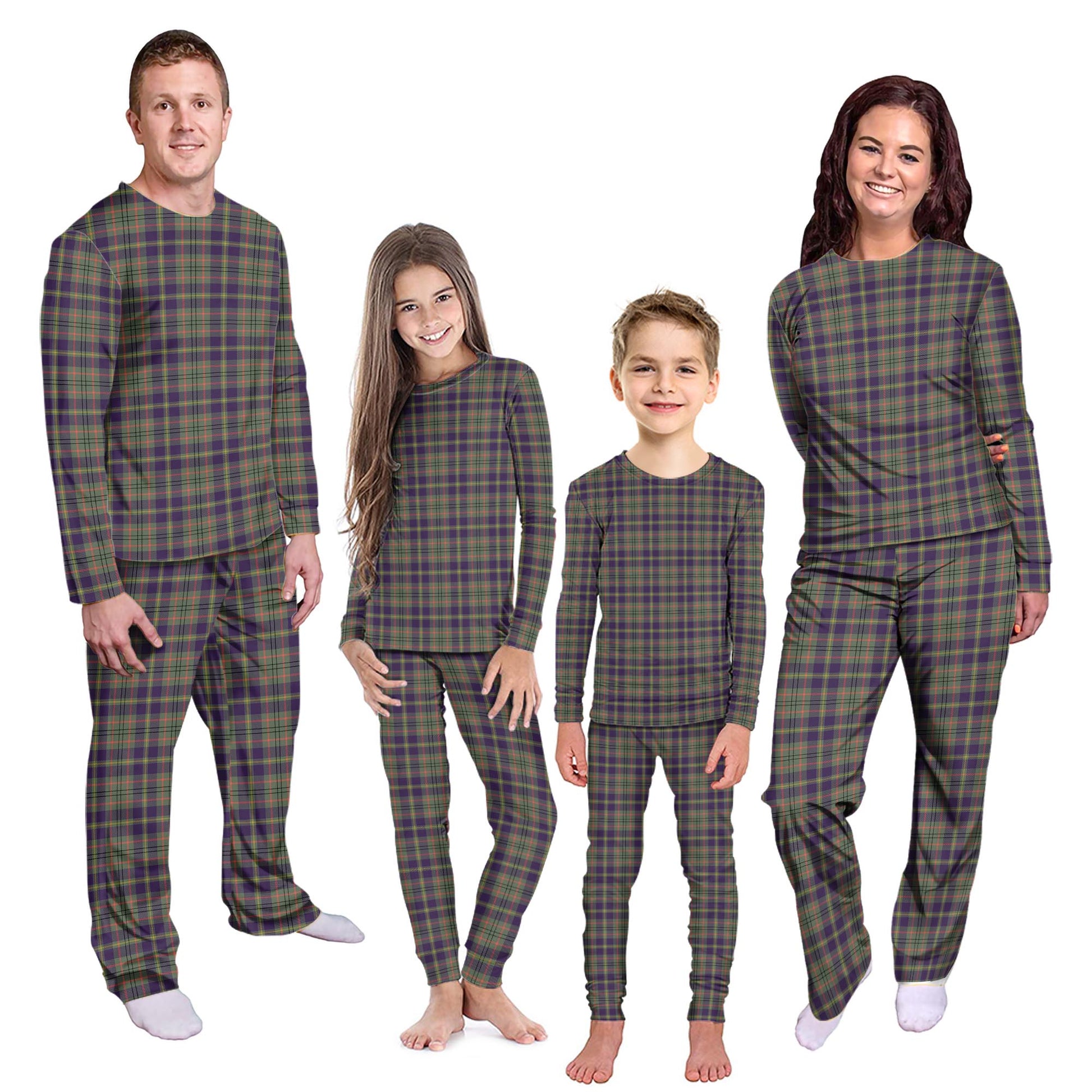 Taylor Weathered Tartan Pajamas Family Set Kid - Tartan Vibes Clothing