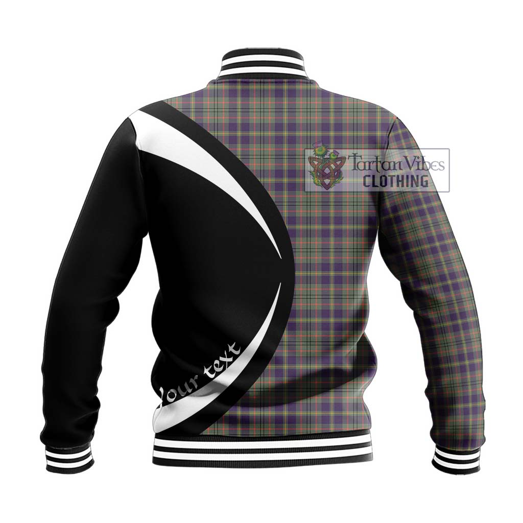 Taylor Weathered Tartan Baseball Jacket with Family Crest Circle Style - Tartan Vibes Clothing