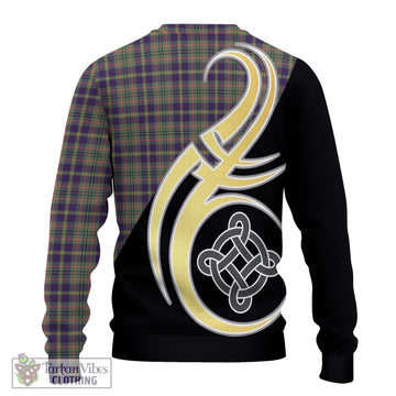 Taylor Weathered Tartan Ugly Sweater with Family Crest and Celtic Symbol Style