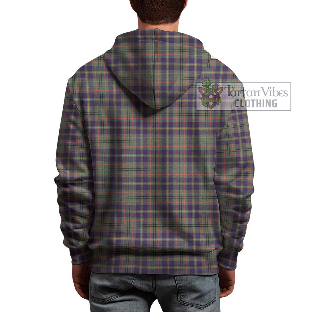 Taylor Weathered Tartan Hoodie with Family Crest DNA In Me Style - Tartanvibesclothing Shop