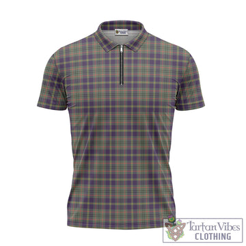 Taylor Weathered Tartan Zipper Polo Shirt