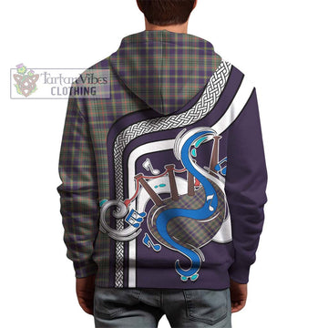 Taylor Weathered Tartan Hoodie with Epic Bagpipe Style