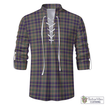 Taylor Weathered Tartan Men's Scottish Traditional Jacobite Ghillie Kilt Shirt