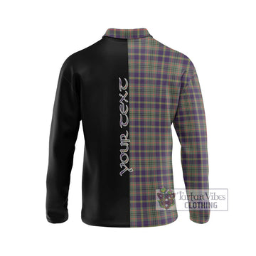 Taylor Weathered Tartan Long Sleeve Polo Shirt with Family Crest and Half Of Me Style