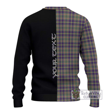 Taylor Weathered Tartan Ugly Sweater with Family Crest and Half Of Me Style