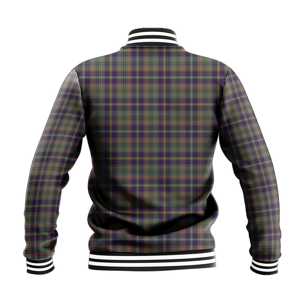 Taylor Weathered Tartan Baseball Jacket with Family Crest - Tartan Vibes Clothing