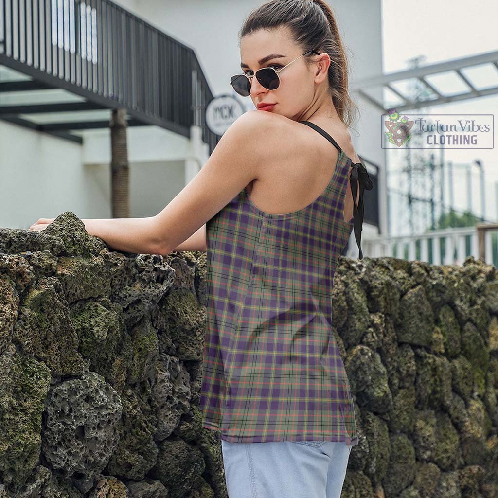 Tartan Vibes Clothing Taylor Weathered Tartan Loose Halter Neck Camisole