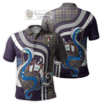 Taylor Weathered Tartan Polo Shirt with Epic Bagpipe Style