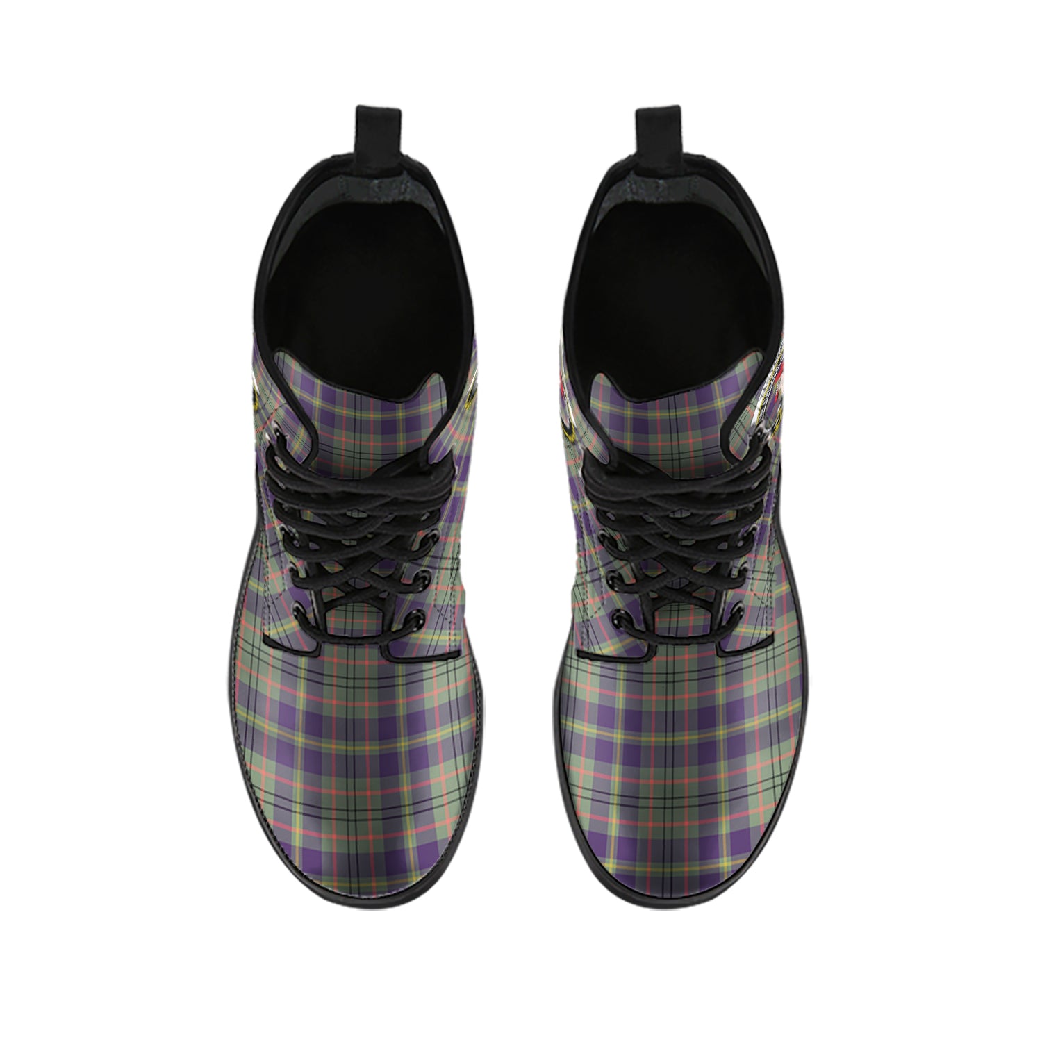 taylor-weathered-tartan-leather-boots-with-family-crest