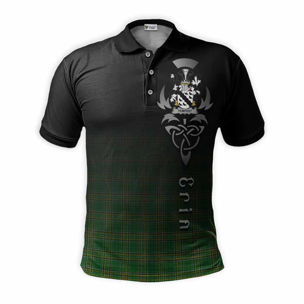 Tempest Irish Clan Polo Shirt with Coat of Arms Erin Go Bragh Celtic Inspired Kid - Tartan Vibes Clothing