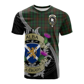 Tennant Tartan Family Crest Cotton T-shirt Lion Rampant Royal Thistle Shield Celtic Inspired Kid's Shirt - Tartan Vibes Clothing