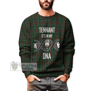 Tennant Tartan Sweatshirt with Family Crest DNA In Me Style